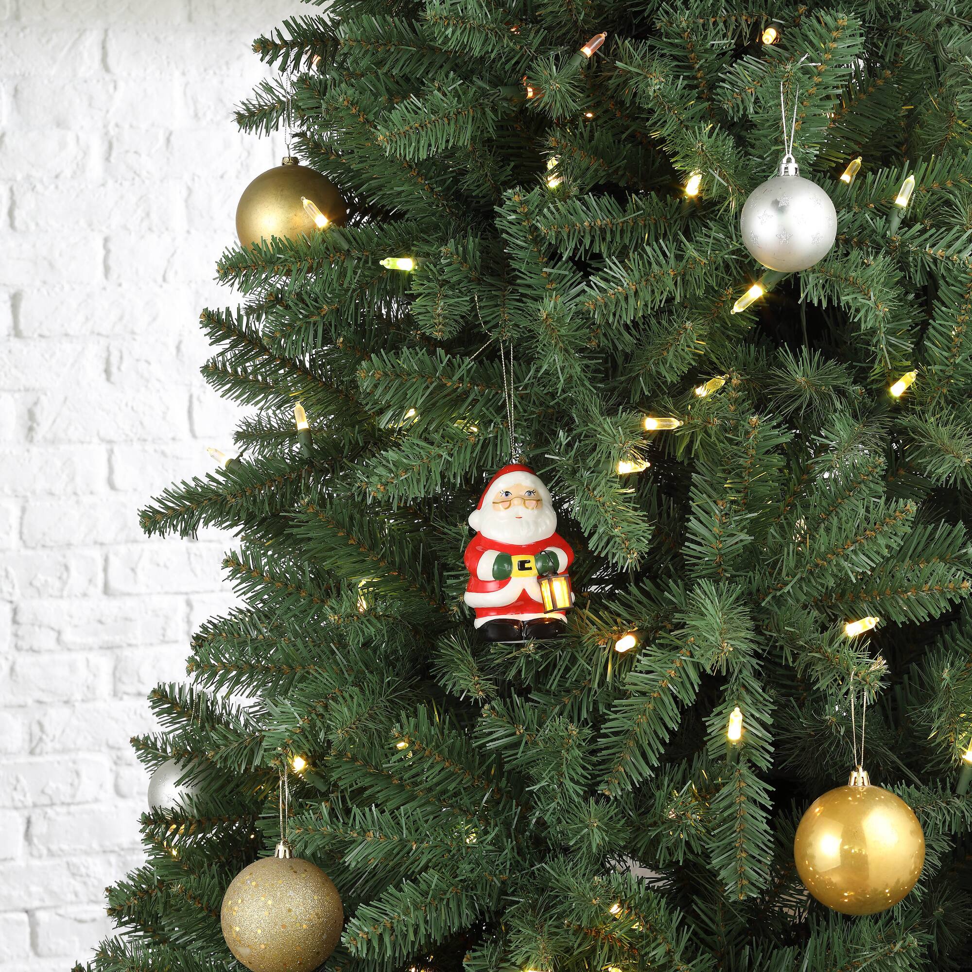 Mr. Christmas Nostalgic Ceramic Santa Ornament